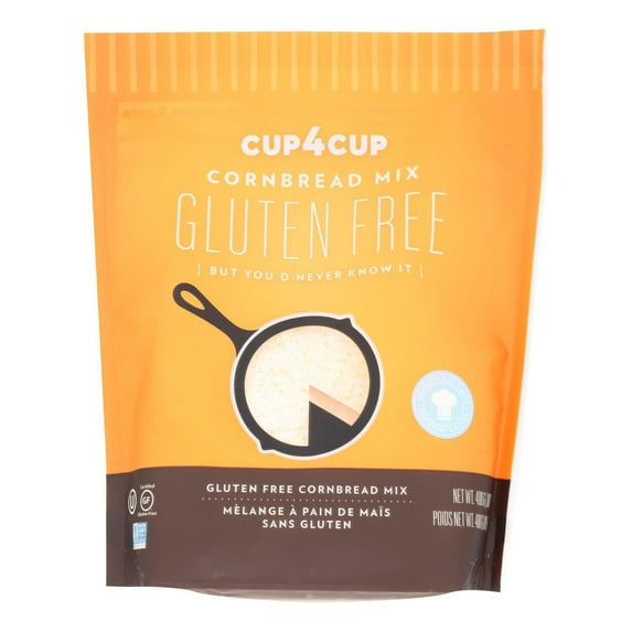 Cup 4 Cup Gluten Free CornbrBread Mix - Case of 6 - 400 GR