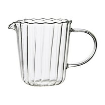 Cup Aa， Elegant Shaped Glass Creamer Coffee Milk Creamer Pitcher/Serving Pitcher/ Pitcher/Milk Creamer Jug for Kitchen