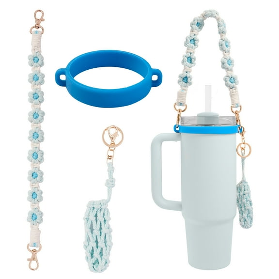Cup Accessories Set Water Bottle Handle Strap, Cup Charms Compatible with Stanley Cup 40oz 30oz Tumbler Handle of the Handbag