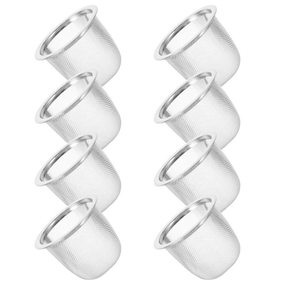 Cup Accessory Sturdy Tea Strainer Coffee Machine 8 Pcs Mesh Mini Mug Water Jug with Lid Stainless Steel
