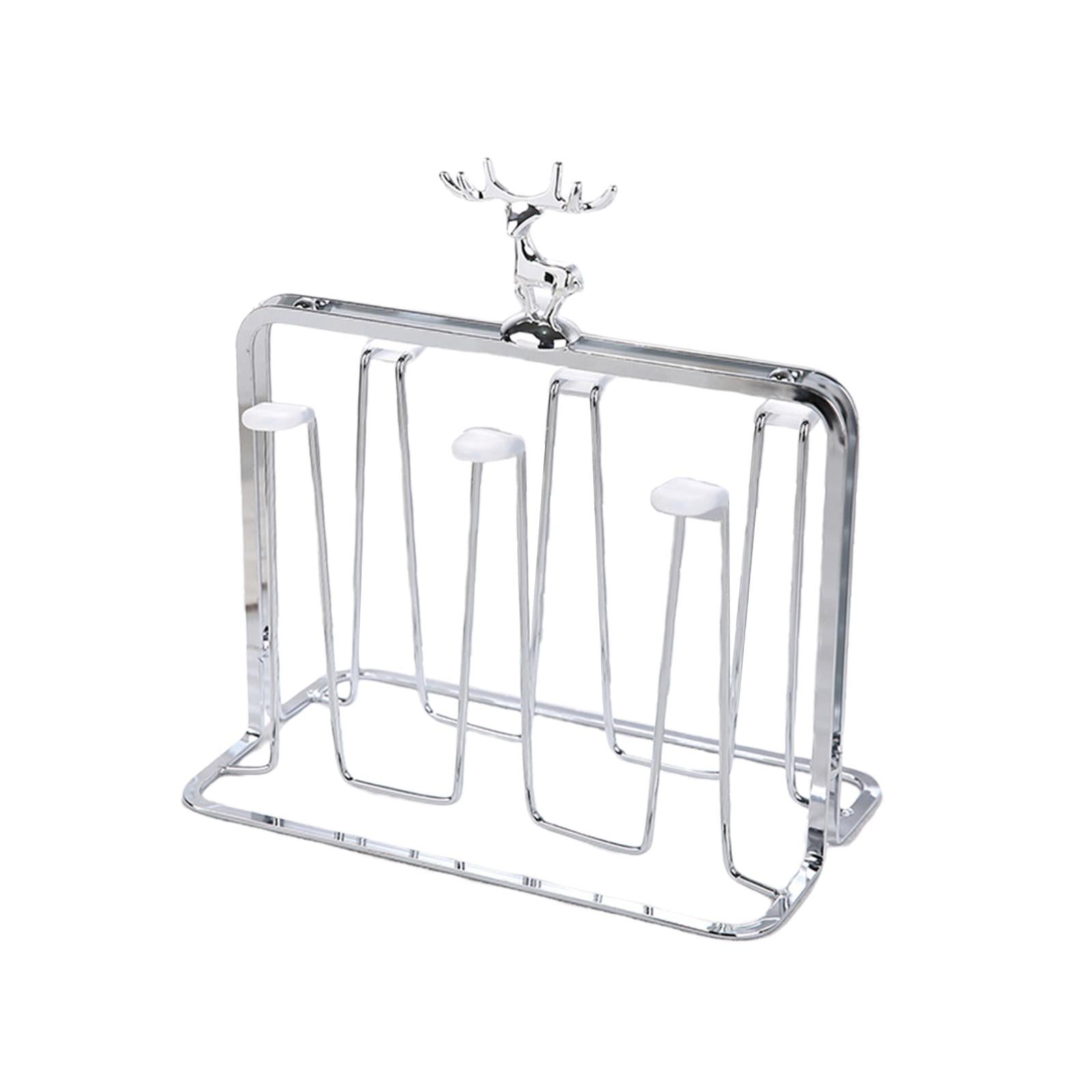 Cup Bottle Dryer Rack Drinking Glass Drain Stand with Drain Tray And