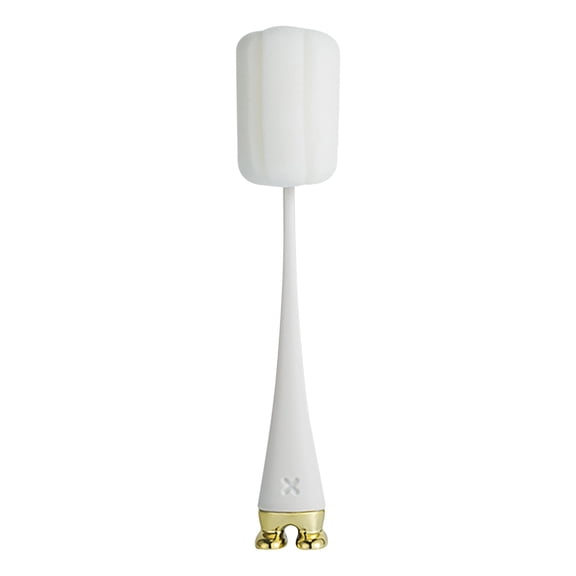 Cup Brush with Long Handle for Bottle Cleaning, Soft Sponge Bristle Decontamination without Scratching, Ideal for Tea Cups, Milk Bottles, Vacuum Flasks and Water Glasses