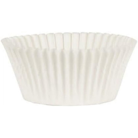 White Paper Cupcake Baking Cups – Perfect for Muffins, Cupcakes, and Desserts – Greaseproof & Non-Stick Liners for Baking Pans, Bakeries, Coffee Cups, Bakeshops (400)