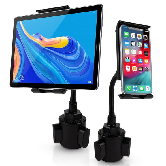 Fast Track USA Car Cup Holder Phone Mount 2 in 1 Cup Holder Tablet Mount & Cup Phone Holder for Car with Adjustable Base