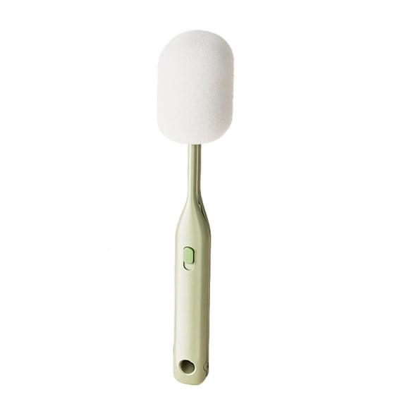 Cup Cleaner Brush Sponge Bottle Scrubber Detachable Handle Portable Sponge Cleaning Brush for Cups Wine Glasses Water Bottles Baby Bottles and Vacuum Flasks(Green)