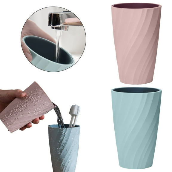Cup Clearance! Toothbrushes Plastic Drinking Glasses Bathroom Cup Reusable Water Mug Toothbrush Tumbler Rinse Cup Coffee Water Cup Light Blue Tumblers Travel Toothbrush Holder Glass&Bottle