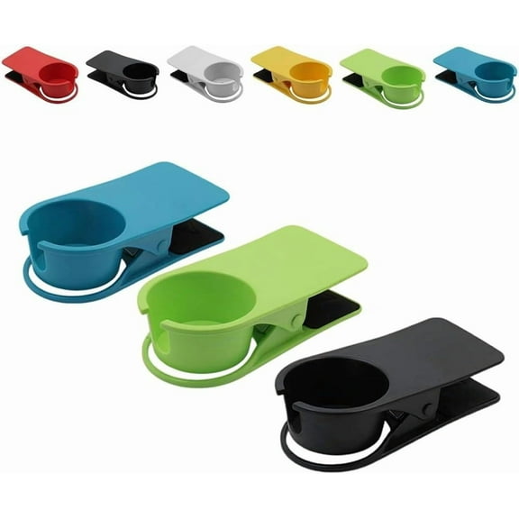 Cup Clip Drink Holder Beach Chair Cruise, Drink Holder for Beach Chair, 2025upgraded Desk Drink Holder Clips, Drinks Holders Chairs for Water Drink Beverage Soda Coffee Mug,3 pcsB