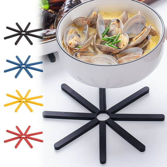 Cup Coaster Insulation Pad - Silicone Rubber, Non-Slip Heat-Resistant, Foldable Portable Design, Easy Clean Table Protector
