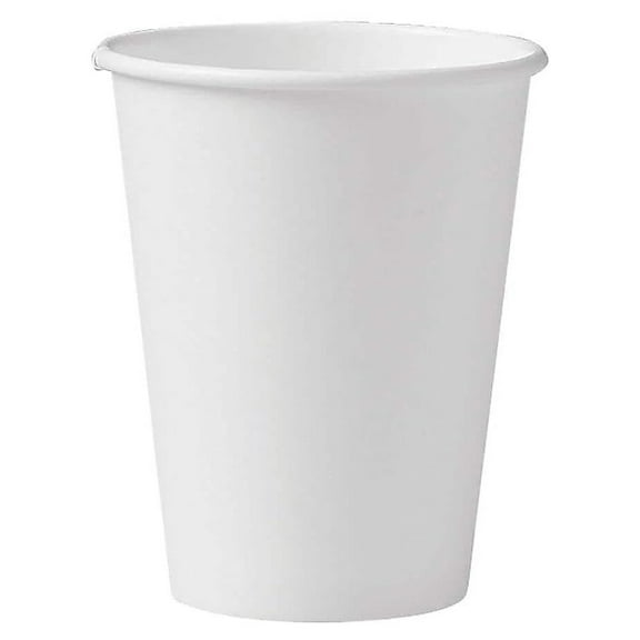Cup Company 412WN-2050 Hot Beverage Disposable Paper Cups, 12oz, White, Case of 1,000