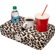 The Original Cup Cozy Pillow 3 Hole Leopard As Seen on TV-Cup Holder Caddy for Couch, Sofa, Bed, Car, RV, Park, Beach, More!