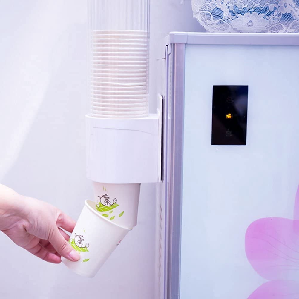 Cup Dispenser Wall Mounted Bathroom Cup Holder, Pull Type Cup Holder