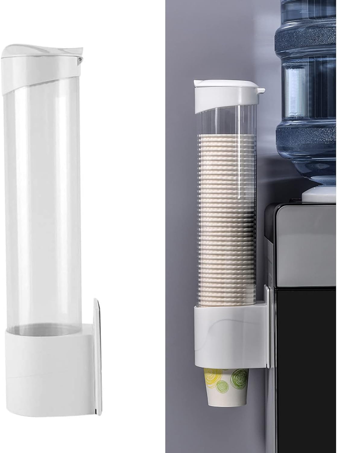 Cup Dispenser Wall Mounted Plastic Water Dispenser Disposable Cup ...
