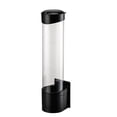 thumbnail image 1 of Cup Dispenser, Water Cooler Pull Type Cup Holder, Fits 2.95" Cups (Holds 60-70), Cone Or Flat Bottom Cups, Paste Or Screw Plate Wall Black Mohdy, 1 of 3