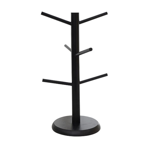 Cup Display and Storage Racks Tree Shape Wooden Countertop Storage Solution