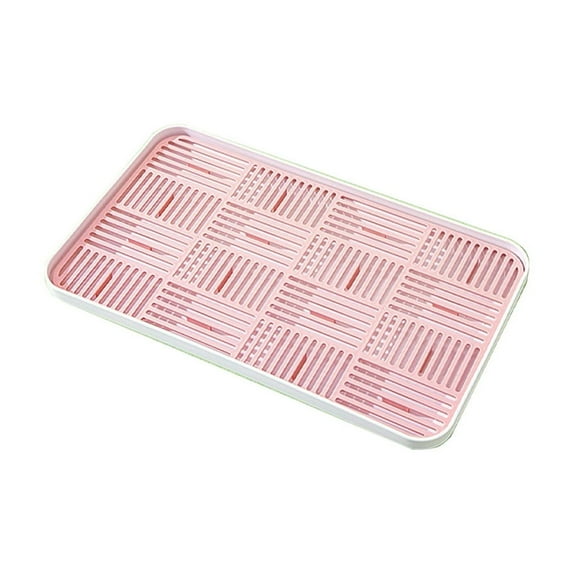 Cup Drying Rack & Dish Drying Tray,Drain Board for Small Kitchen Sink,Dish Drain Tray Large Enough for Counter or Coffee Table,Big White Dish Drying Mat