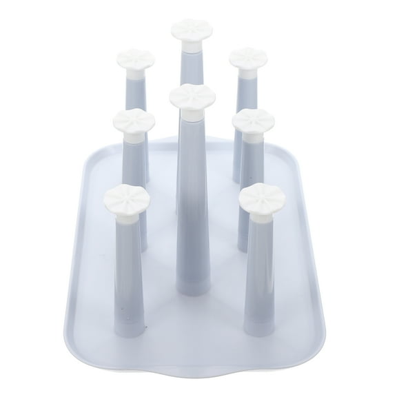 SOPOTUTU Plastic Drying Rack Stand for Water Bottles Glasses Kitchen Counter Storage Organizer