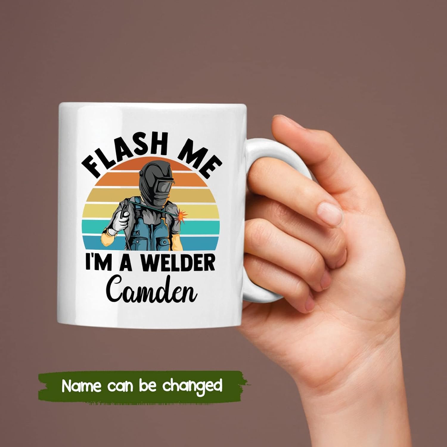 Cup Gift For Welder Customized Flash Me I'm A Welder Coffee Mug Metal Welder Ceramic Cup
