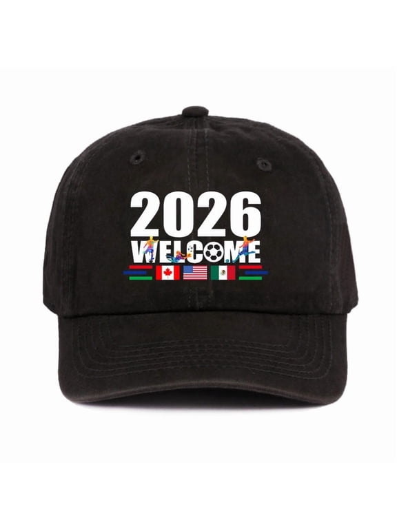 Cup Hat, USA Canada Mexico 2026 Cup Soccer Cap, Host Country Soccer Football Cap, Cotton Baseball Hat for Men Women