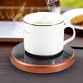 thumbnail image 1 of Cup Heating Pad, 4.7in Candle Mug Warmer, Coffee Mug Warmer for Desk, 55℃ Constant Temperature, Auto Shut Off Cup Warmer, Beverage Warmers Heating Plates, for Coffee, Tea, Milk and Candle Wax(Gold), 1 of 10
