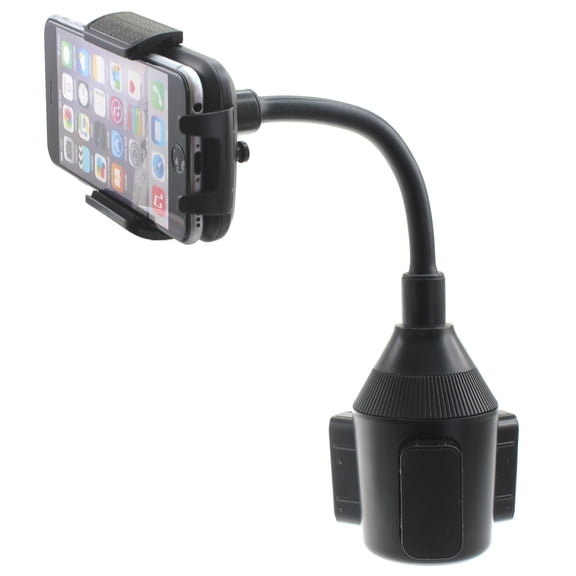 Cup Holder Car Mount for iPhone 16/Pro/Max/Plus - Swivel Cradle Dock Gooseneck Stand