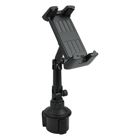Cup Holder Compatible Smartphone Mount With Full 360 Degree Rotation Capability