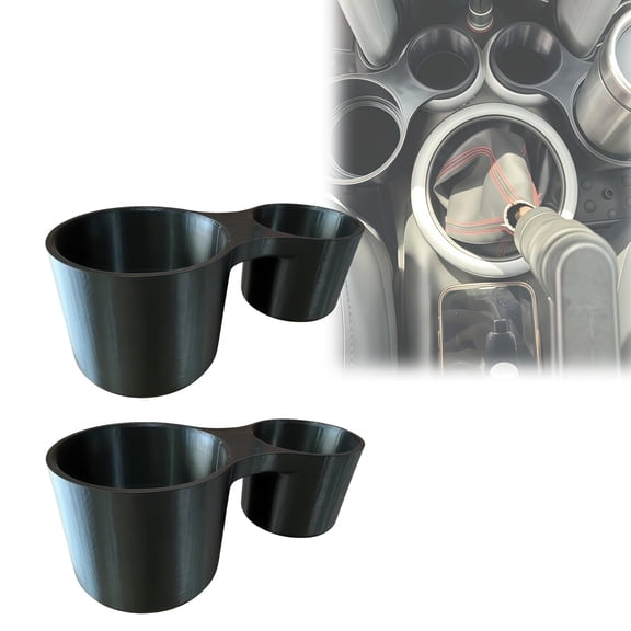 Cup Holder Extender for MINI Cooper R50 R52 R53, Center Console Beverage Adapter for Expanded Drink Storage, 2PCS