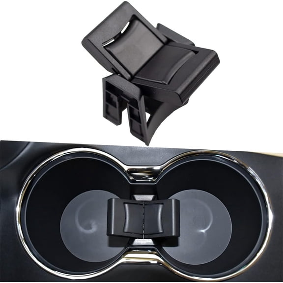 Cup Holder Insert Divider Compatible with Toyota Highlander 2014 2015 2016 2017 2018 2019 2020 Year