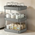 thumbnail image 1 of Cup Holder, Mug Organizer, Three-Tier Cup Storage Rack, Plastic, Detachable Tray, Kitchen Bathroom Countertop Display Shelf, 1 of 6