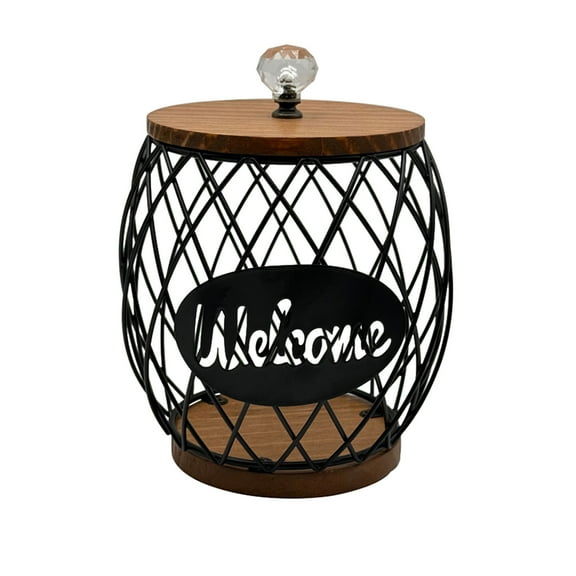 Cup Holder Organizer, Sturdy Coffee Pod Holder, Storage Basket for Kitchen Counter & Office Desktop, Compact & Durable Organizer for Coffee Pods, Utensils & More