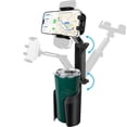 thumbnail image 1 of ZEKURAPA Phone Holder for Car,2-in-1 Cup Holder Cell Phone Holder，Fit for iPhone & Android，Rotate 360 Degrees, 1 of 10