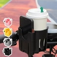 thumbnail image 1 of Cup Holder for Stroller,Stroller Cup Holder,Stroller Cup Holder with Phone Holder,,Stroller Phone Holder,Stroller Phone Mount,Removable 2-in-1 Drink Holder for Golf Cart Accessories(Black), 1 of 4
