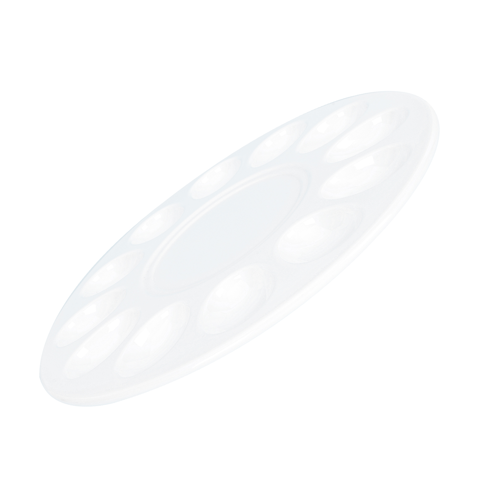 Cup Holder Tray Deviled Egg Plates Serving Ceramic Platter Mini