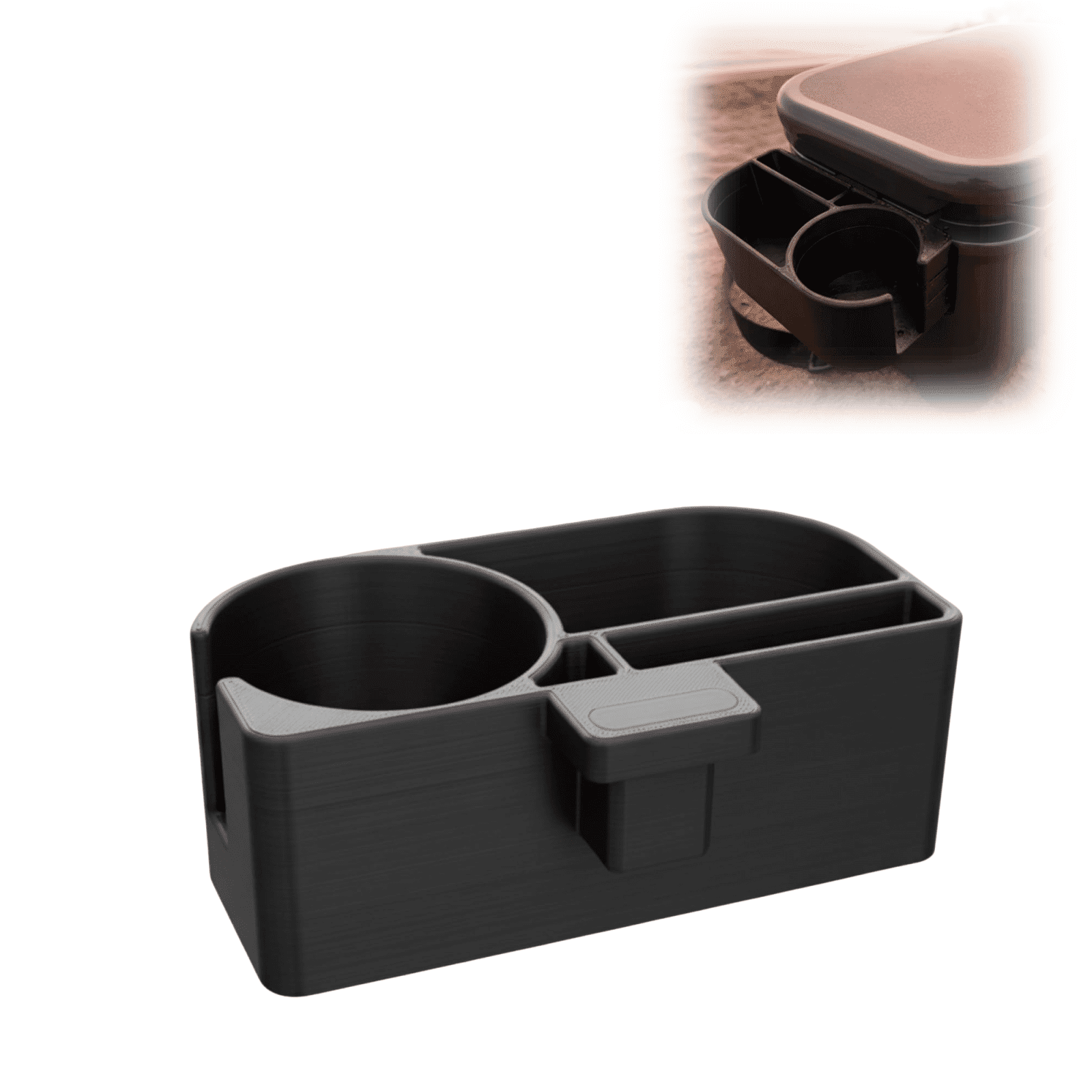 Cup Holder for YETI Roadie 15 & 24 Cooler, Clip-On Drink Holder Side Storage Attachment for Camping Picnic Outdoor Use