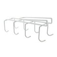 thumbnail image 1 of Cup Hook Under Cabinet with 8 Hooks Coffee Mug Rack Holder Nail Free Hanger Kitchen Hanging Storage Rack(White), 1 of 1