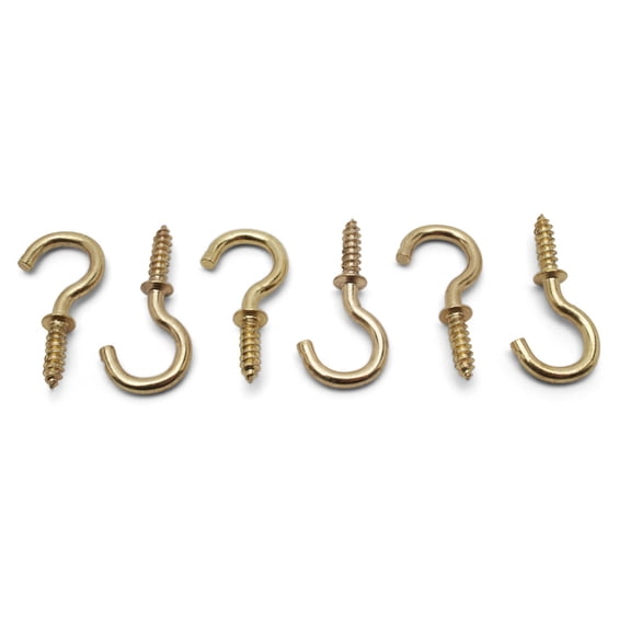 Cup Hooks Screw in, 5/8 inch, Pack of 500 Mini Screw in Hooks for Hanging, by Woodpeckers