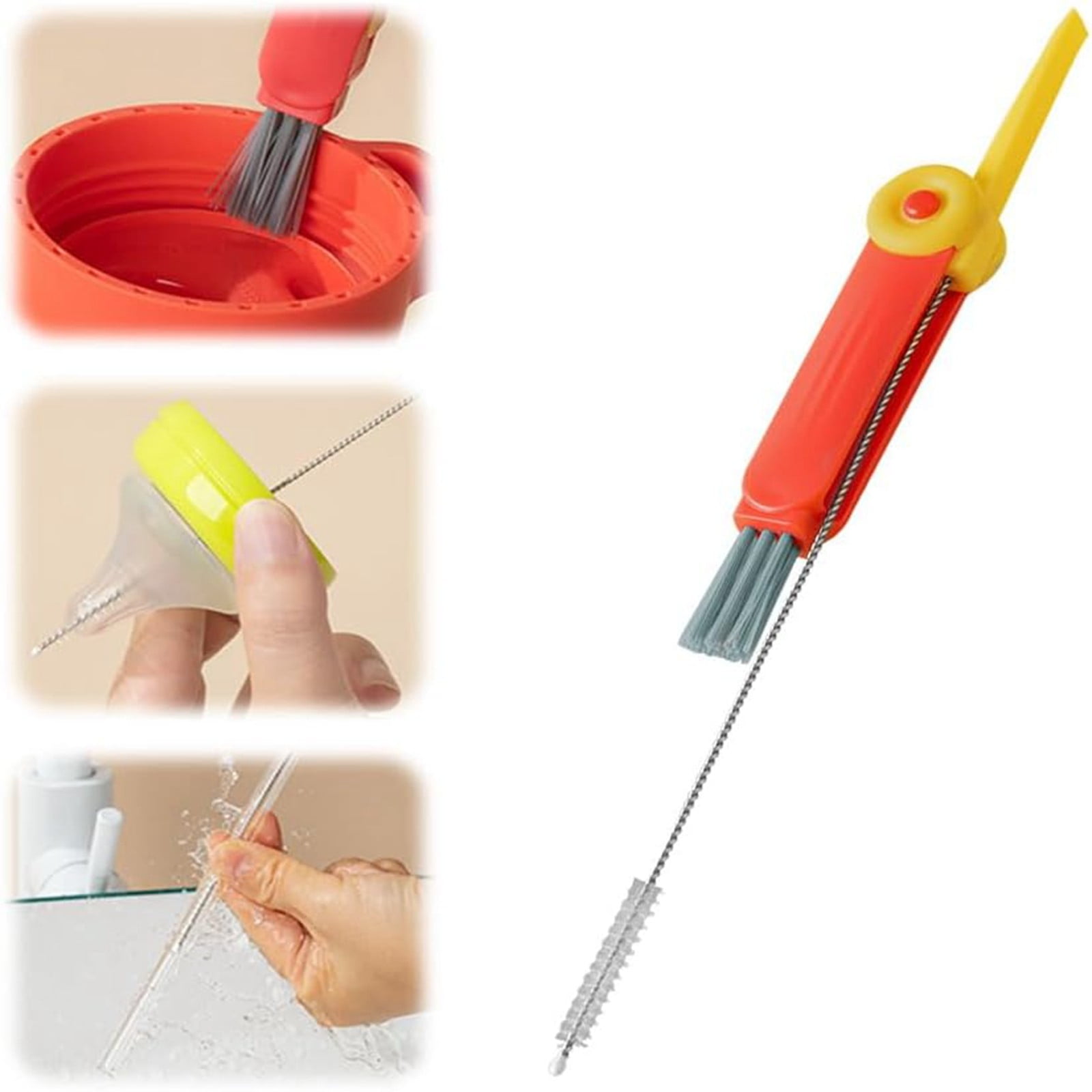 Blue Natural Wood Pulp Cotton Dishcloth Cleaning Sponge Wipe Scrub Bowl