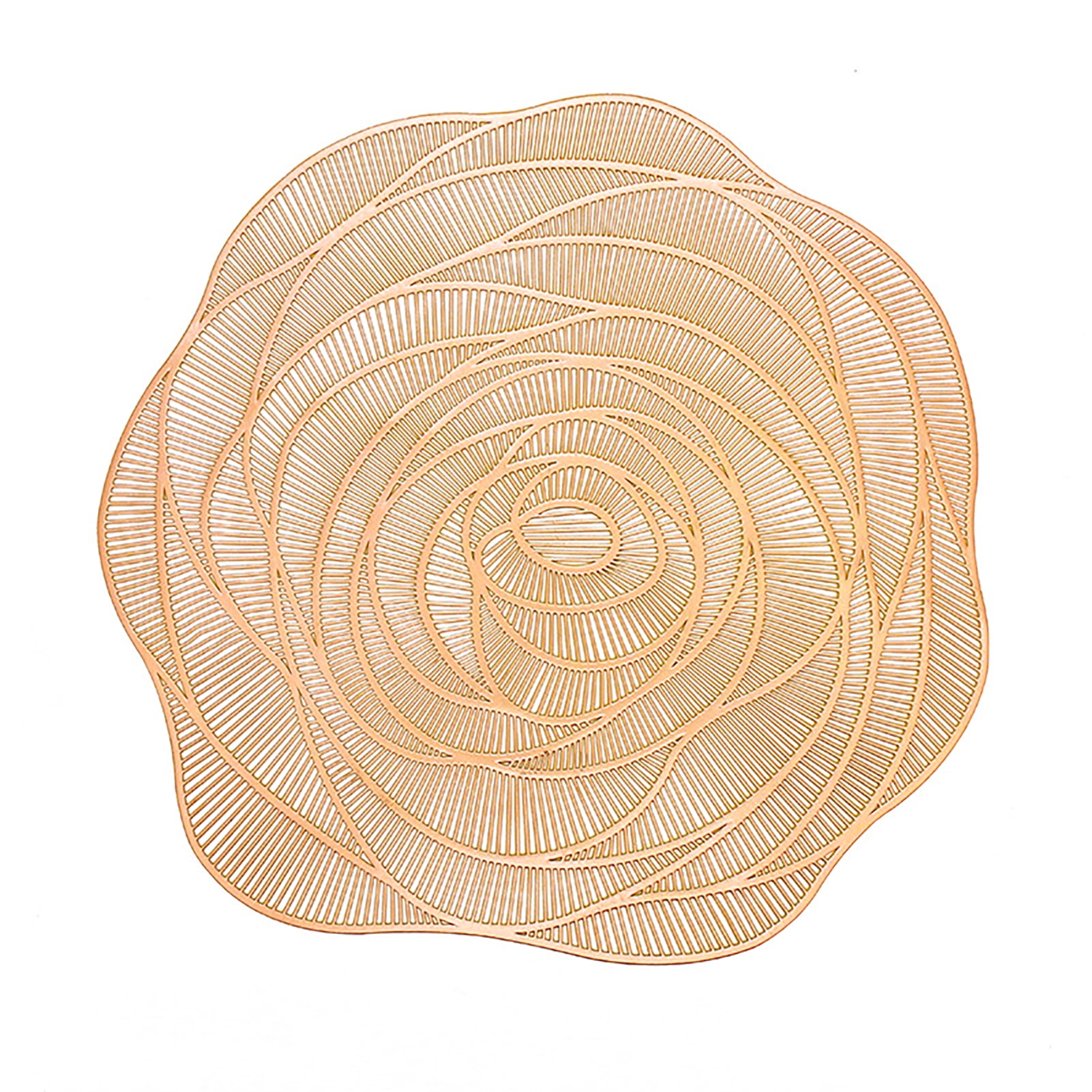 Cup Mat Eyecatching Heat Resistant PVC Thickened Rose Flower Shaped