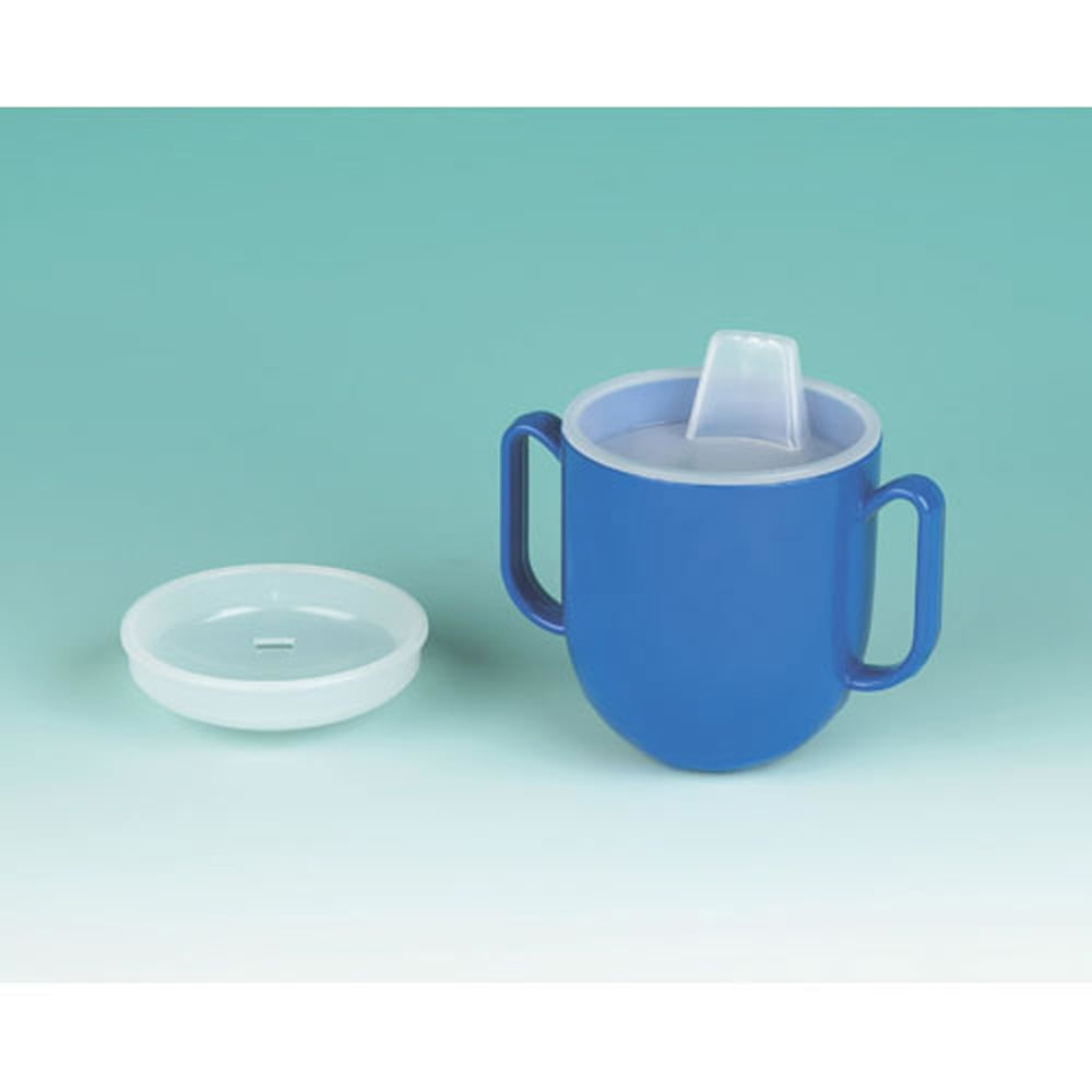 Maddak Spillproof Drinking Cup Ableware 6.5 oz. Blue Plastic