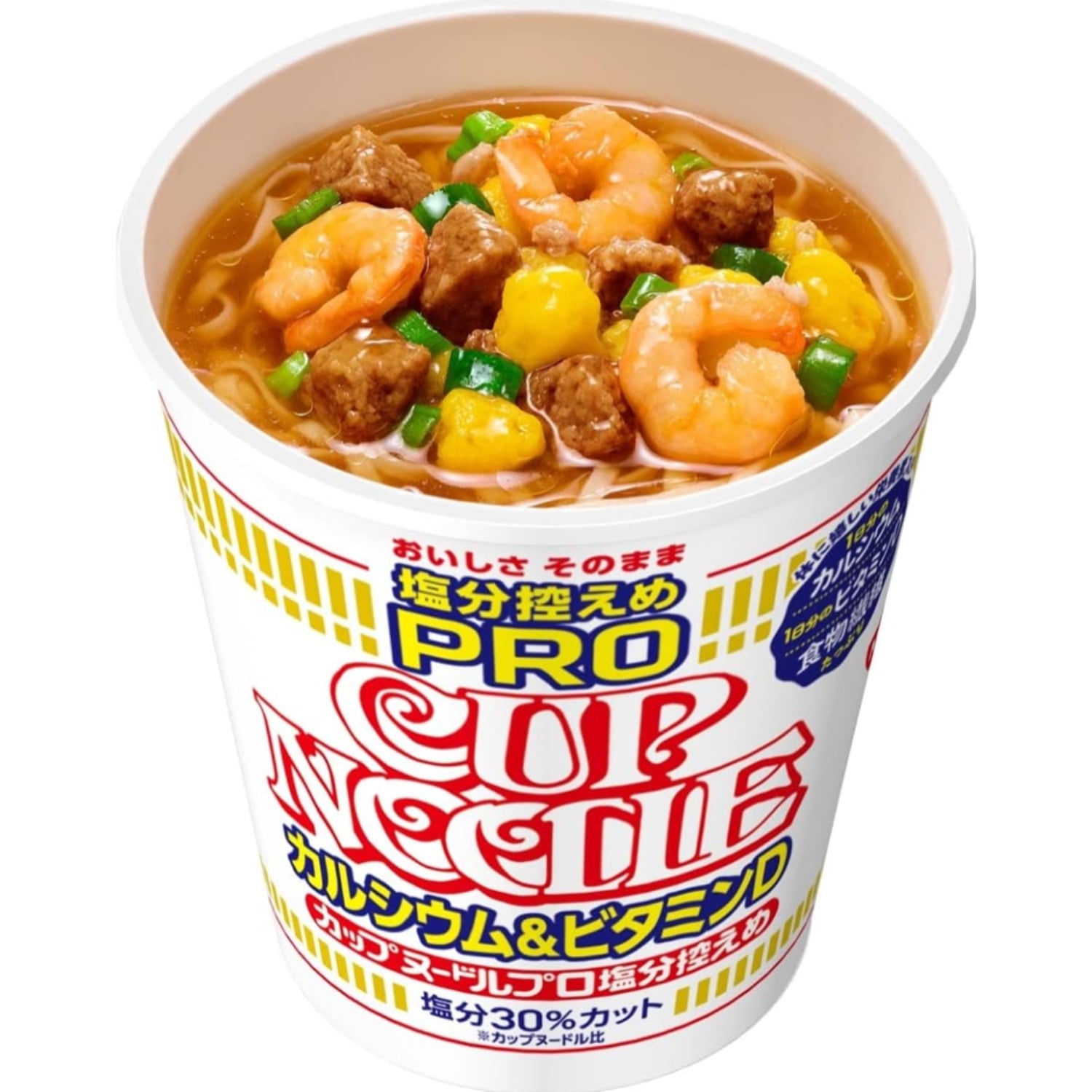 Cup Noodle LowSodium PRO with Daily Calcium Vitamin D High in Fiber JAPAN 73g × 12 Cups Tokyo