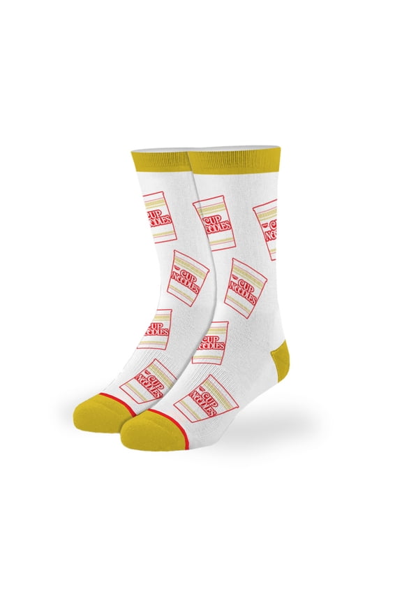 Cup Noodles All Over Big Kids Crew Socks