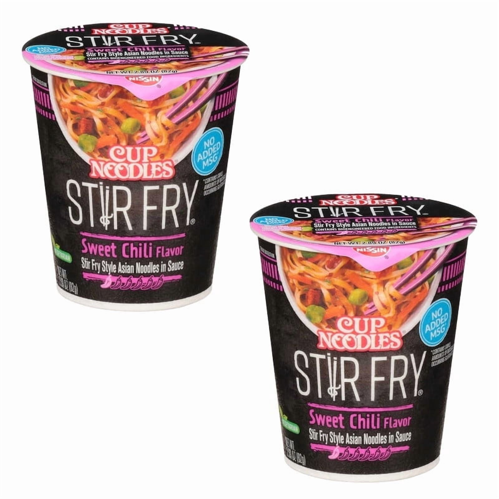 Cup Noodles Sweet Chili Stir Fry 2 Pack 5.86 oz – No Added MSG or ...