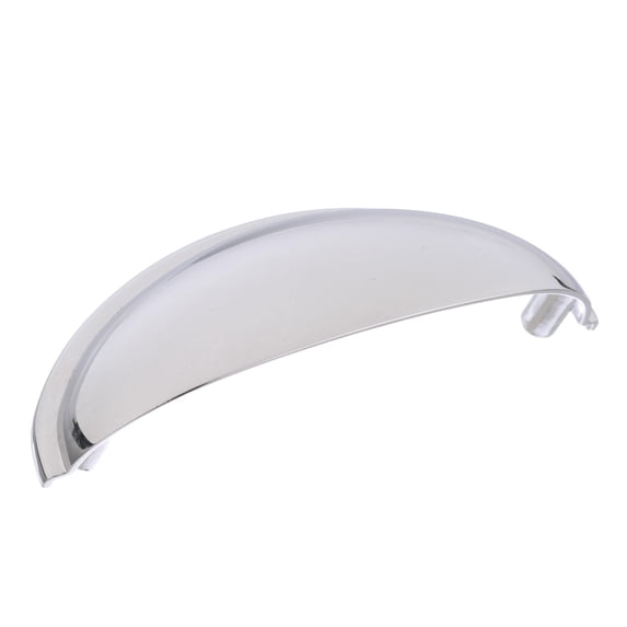 Cup Pulls Collection 3 in (76 mm) Center-to-Center Polished Chrome Cabinet Cup Pull - 5 Pack