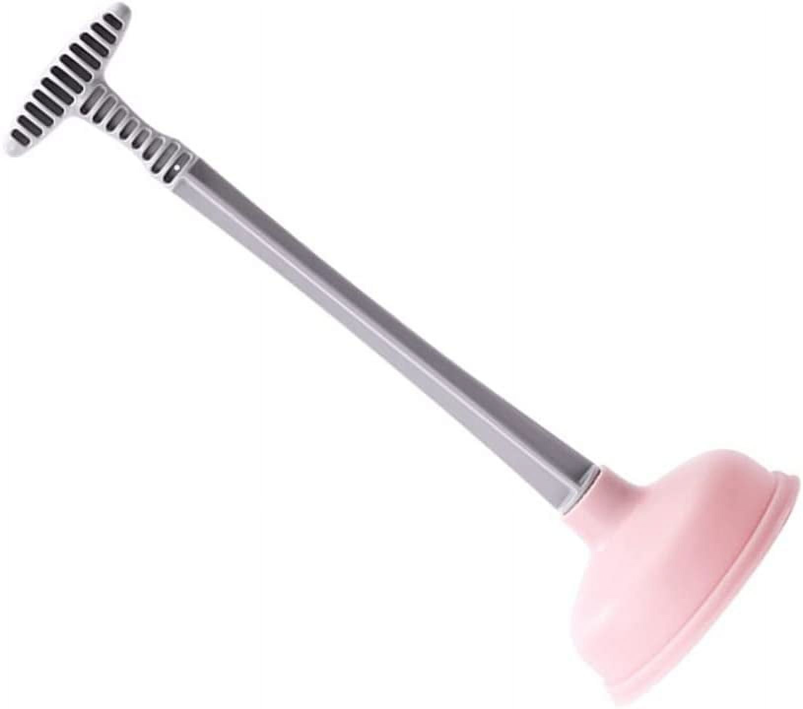 Cup Rubber Toilet Plunger Heavy Duty Bathroom Plungers with a Long Handle to Unclogging Clogged