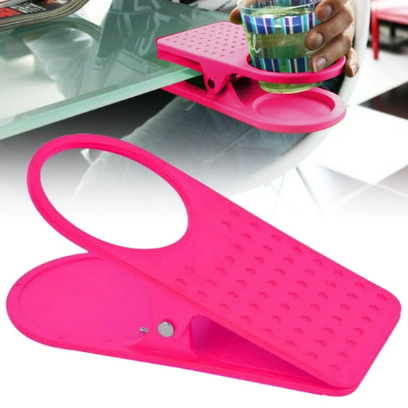Cup Saucer Clip, Side Table Cup Holder, Clamp On Drink Holder, Huge Clip Cup Holder, Soda Cup Holder, Mug Holder for Desk, Table Side Cup Clamp, Office Desk Accessory, Home Desk Organizer