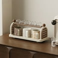 thumbnail image 1 of Cup Storage Rack, Multi-functional Tea Mug Holder with Wooden Knobs, for Kitchen Counter & Desktop Organization, 1 of 6