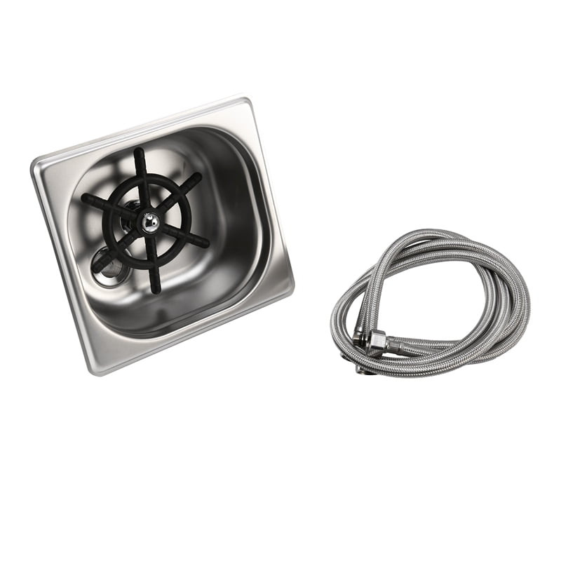 Cup Washer,Stainless Steel Automatic Cup Washer Glass Cleaning Rinser