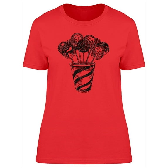 Cup With Many Lollipops T-Shirt Women -Image by Shutterstock, Female Large