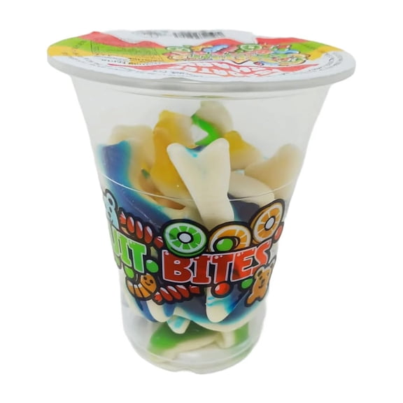 Cup candy Assorted Shark Fun fruit Bites 6oz (Pack of 28)