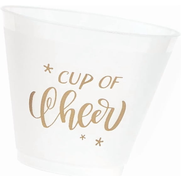 Cup of Cheer Frosted Cups, 9oz, set of 12