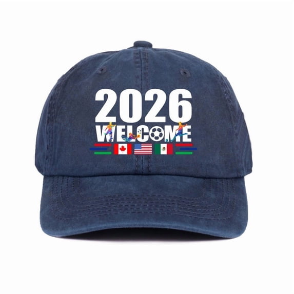 Cup26 Soccer Supporters Cap - Celebrate 2026 with USA, Canada, Mexico Design, Comfortable Lightweight Fit, Adjustable Buckle Closure, Perfect for Game Days and Outdoor Activities